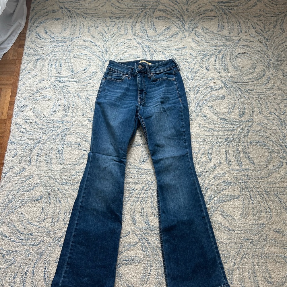 Shyanne Dark Blue Boot Cut Jeans